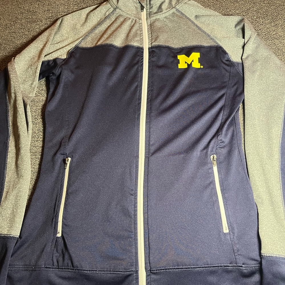 Pro Edge By Knights University Of Michigan Lightweight Full Zip Women’s Size M